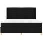 Preview: Boxspringbett mit Matratze Schwarz 140 x 200 cm Stoff