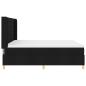 Preview: Boxspringbett mit Matratze Schwarz 140 x 200 cm Stoff