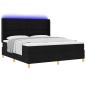 Preview: Boxspringbett mit Matratze Schwarz 140 x 200 cm Stoff