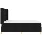 Preview: Boxspringbett mit Matratze Schwarz 140 x 200 cm Stoff