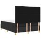 Preview: Boxspringbett mit Matratze Schwarz 160 x 200 cm Stoff