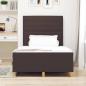 Preview: ARDEBO.de - Bettgestell mit Kopfteil Dunkelbraun 120 x 190 cm Stoff
