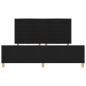 Preview: Bettgestell mit Kopfteil Schwarz 180 x 200 cm Stoff