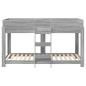 Preview: Etagenbett für Kinder Graues Sonoma 90 x 200 cm Holzwerkstoff