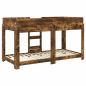 Preview: Etagenbett für Kinder Geräucherte Eiche 100 x 190 cm