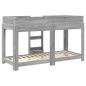Preview: Etagenbett für Kinder Graues Sonoma 80 x 190 cm Holzwerkstoff