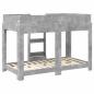 Preview: Etagenbett für Kinder Beton Grau 90 x 160 cm Holzwerkstoff