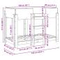 Preview: Etagenbett für Kinder Altholz 90 x 160 cm Holzwerkstoff