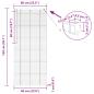 Preview: ARDEBO.de - Venetianer Jalousie Verstellbar Silber Grau 150 x 60 cm PVC