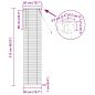 Preview: Venetianer Jalousie Verstellbar Silber Grau 213 x 50 cm PVC