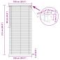 Preview: Venetianer Jalousie Verstellbar Silber Grau 213 x 100 cm PVC