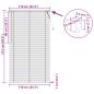 Preview: Venezianische Jalousie Silber Grau 213 x 110 cm 25 mm PVC