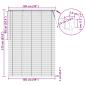 Preview: ARDEBO.de - Venetianer Jalousie Verstellbar Silber Grau 213 x 150 cm PVC
