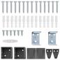 Preview: Venetianer Jalousie Verstellbar Silber Grau 213 x 150 cm PVC