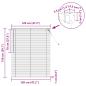 Preview: Venetianer Jalousie Verstellbar Weiß 150 x 120 cm PVC