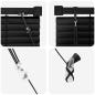 Preview: Venetianer Jalousie Verstellbar Schwarz 150 x 70 cm PVC