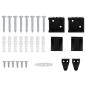 Preview: Venetianer Jalousie Verstellbar Schwarz 150 x 70 cm PVC