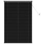 Preview: Venetianer Jalousie Verstellbar Schwarz 150 x 80 cm PVC