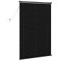 Preview: Venetianer Jalousie Verstellbar Schwarz 150 x 100 cm PVC