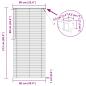 Preview: Venetianer Jalousie Verstellbar Schwarz 213 x 90 cm PVC