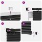 Preview: Venezianische Jalousie Schwarz 213 x 110 cm 25 mm PVC