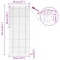 Preview: Venetianer Jalousie Hellbraun mit Muster 150 x 40 cm PVC