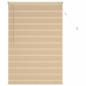 Preview: Venezianische Jalousie Hellbraun mit Muster 150 x 100 cm 25 mm