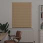 Preview: Venezianische Jalousie Hellbraun mit Muster 150 x 100 cm 25 mm