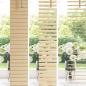 Preview: Venezianische Jalousie Hellbraun mit Muster 150 x 140 cm 25 mm