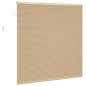 Preview: ARDEBO.de - Venetianer Jalousie Hellbraun mit Muster 150 x 160 cm PVC