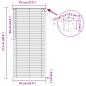 Preview: Venetianer Jalousie Hellbraun mit Muster 213 x 70 cm PVC
