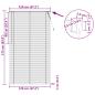 Preview: Venezianische Jalousie Hellbraun mit Muster 213 x 120 cm 25 mm