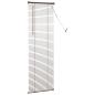 Preview: Venezianische Jalousie Dunkelbraun mit Muster 150 x 40 cm 25 mm