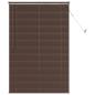 Preview: Venetianer Jalousie Dunkelbraun mit Muster 150 x 80 cm PVC
