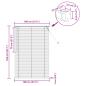 Preview: Venetianer Jalousie Dunkelbraun mit Muster 150 x 100 cm PVC