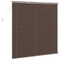 Preview: Venetianer Jalousie Dunkelbraun mit Muster 150 x 140 cm PVC