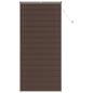 Preview: Venezianische Jalousie Dunkelbraun mit Muster 213 x 70 cm 25 mm