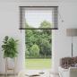 Preview: ARDEBO.de - Venezianische Jalousie Dunkelbraun mit Muster 213 x 130 cm PVC