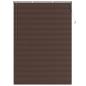 Preview: Venezianische Jalousie Dunkelbraun mit Muster 213 x 130 cm PVC