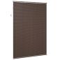 Preview: Venezianische Jalousie Dunkelbraun mit Muster 213 x 130 cm PVC
