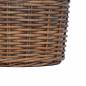 Preview: Blumentopf Korb mit Speicher 2 pcs Braun Kubu Rattan