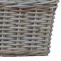 Preview: Blumentopfkorb mit Speicher 3 pcs Grau Kubu Rattan