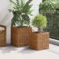 Preview: Pflanzer Korb mit Speicher 2 pcs Braun Lacak Rattan