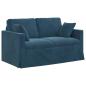 Preview: Sofa 120cm Blau Metall