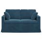 Preview: Sofa 120cm Blau Metall