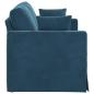 Preview: Sofa 120cm Blau Metall