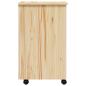 Preview: Rollcontainer mit Schubladen MOSS Klarlack 34 x 39 x 65,5 cm