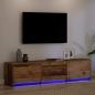 Preview: TV-Schränk mit LED Altholz 165 x 34 x 40 cm Holzwerkstoff