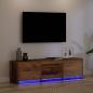 Preview: TV-Schränk mit LED Altholz 140 x 34 x 40 cm Holzwerkstoff