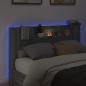Preview: Kopfteil-Schrank mit LED Graues Sonoma Holzwerkstoff